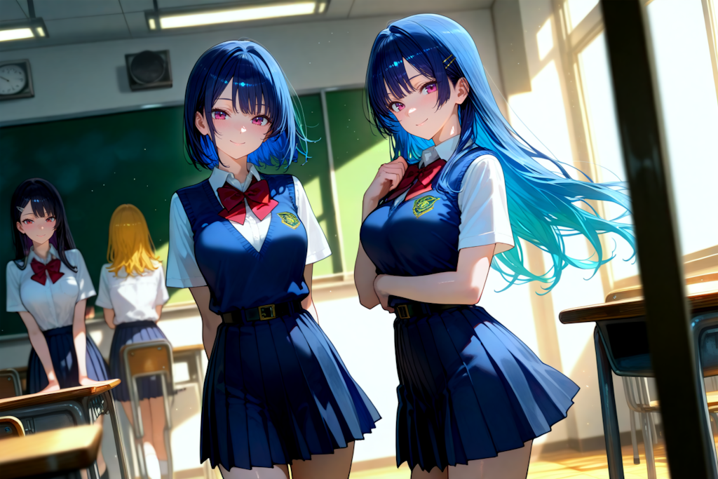 教室の少女たち