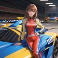 女性カーレーサー01 8枚目