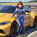 女性カーレーサー01 3枚目
