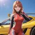 女性カーレーサー01 5枚目
