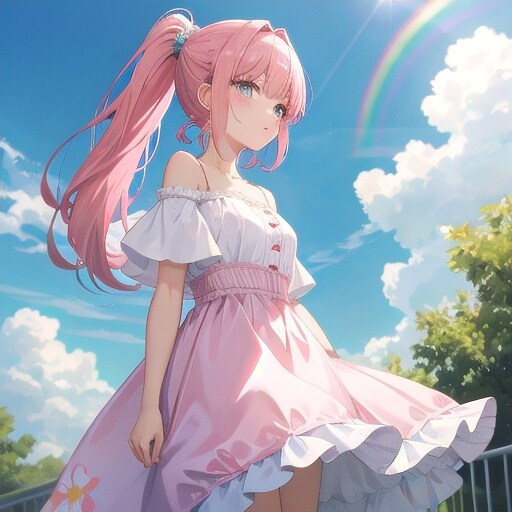 虹のそばで
