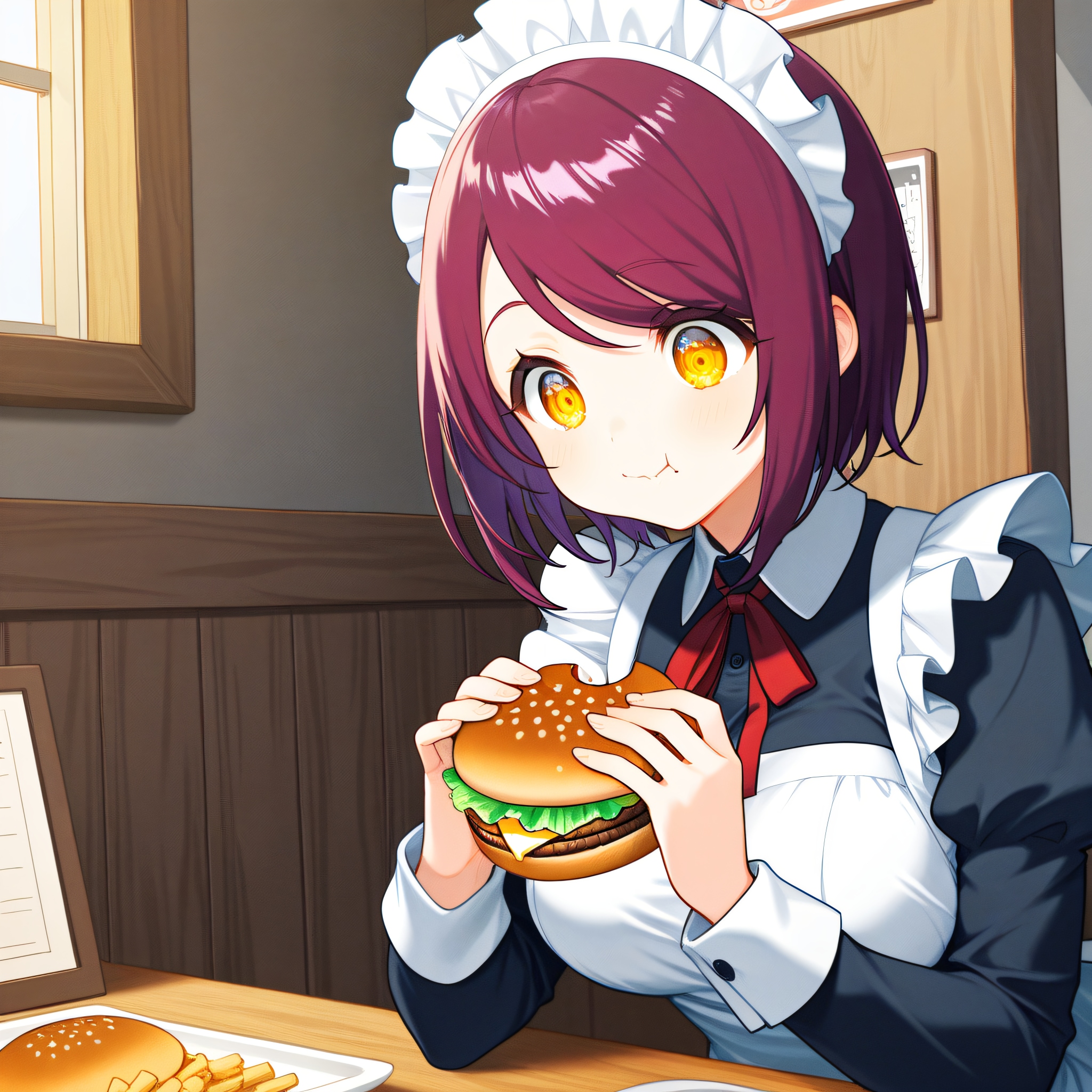 こんにちは（挨拶メイドの芽衣ちゃん） | の人気AIイラスト・グラビア