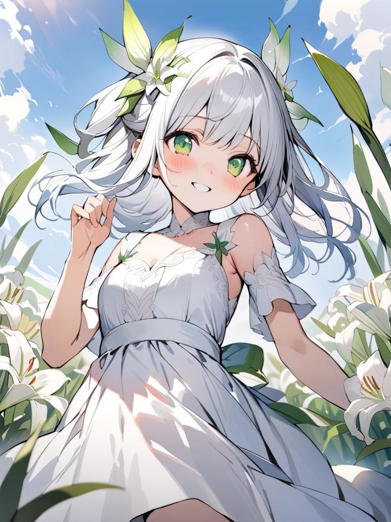 百合さん（白）　その１ | の人気AIイラスト・グラビア
