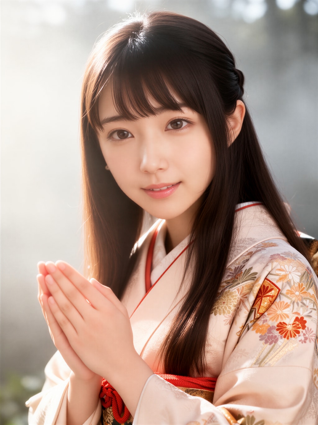 お祈りする女の子 2