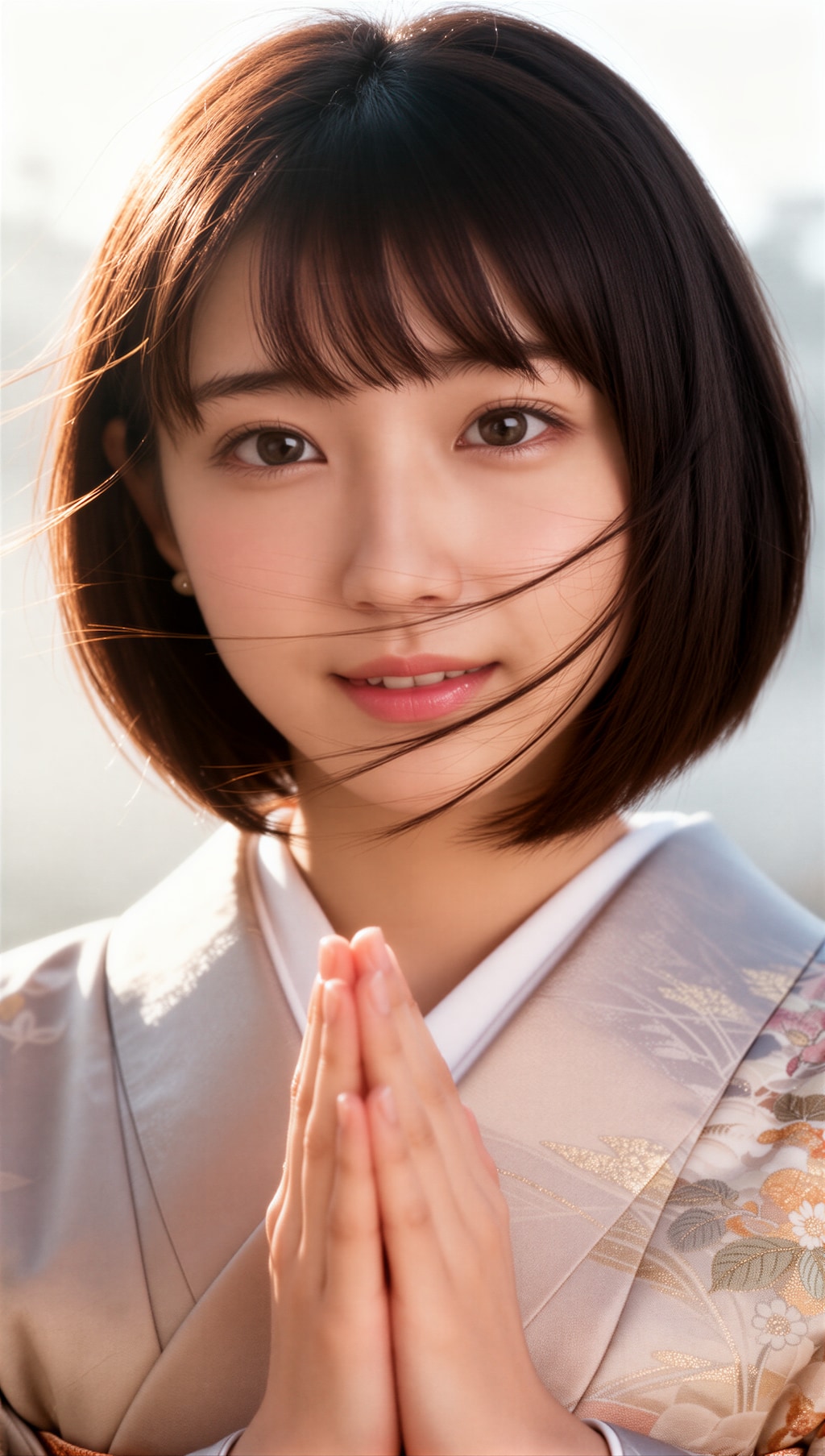 お祈りする女の子 2