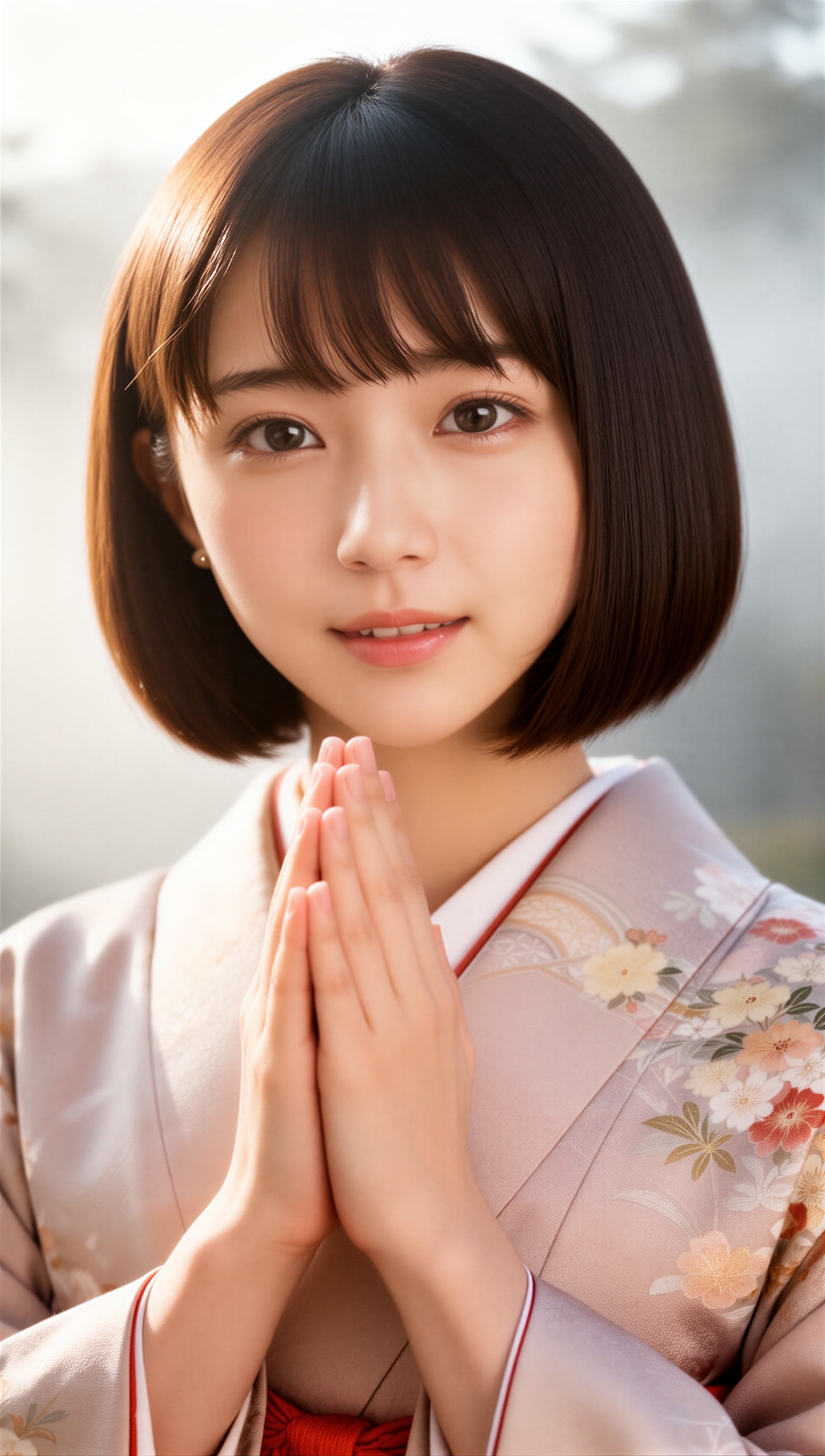 お祈りする女の子 2