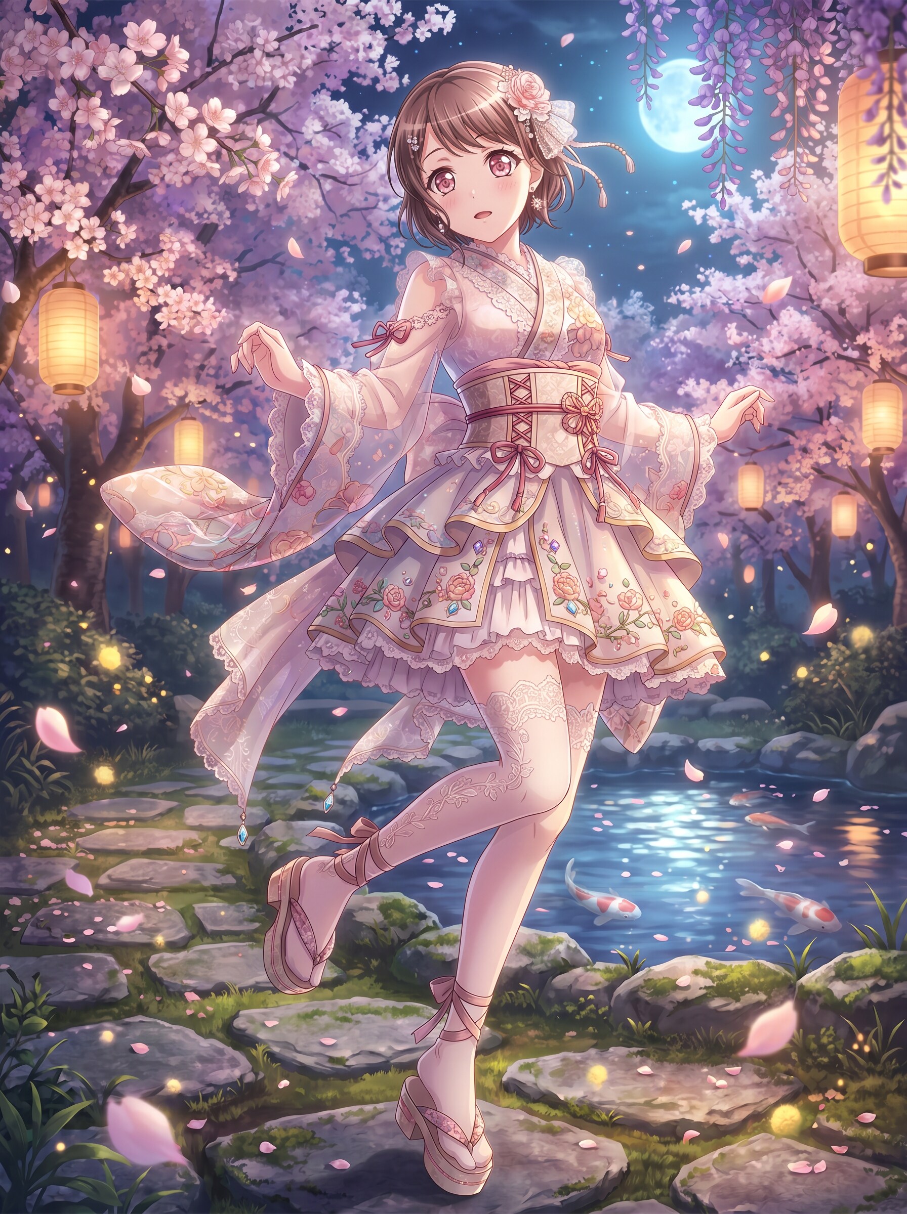 桜舞う麗影