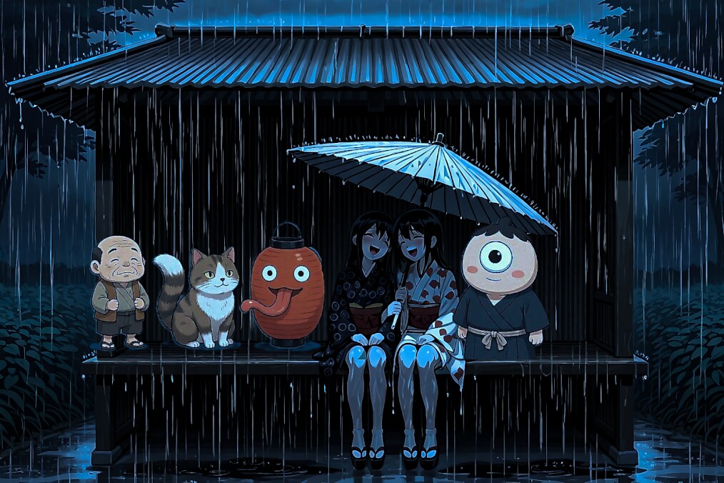 １傘の中にいっぱい | の人気AIイラスト・グラビア