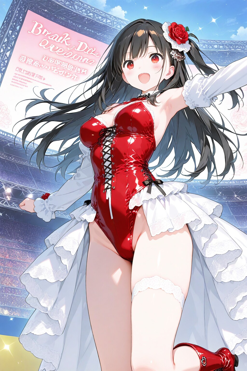 赤色担当アイドルのリナちゃん
