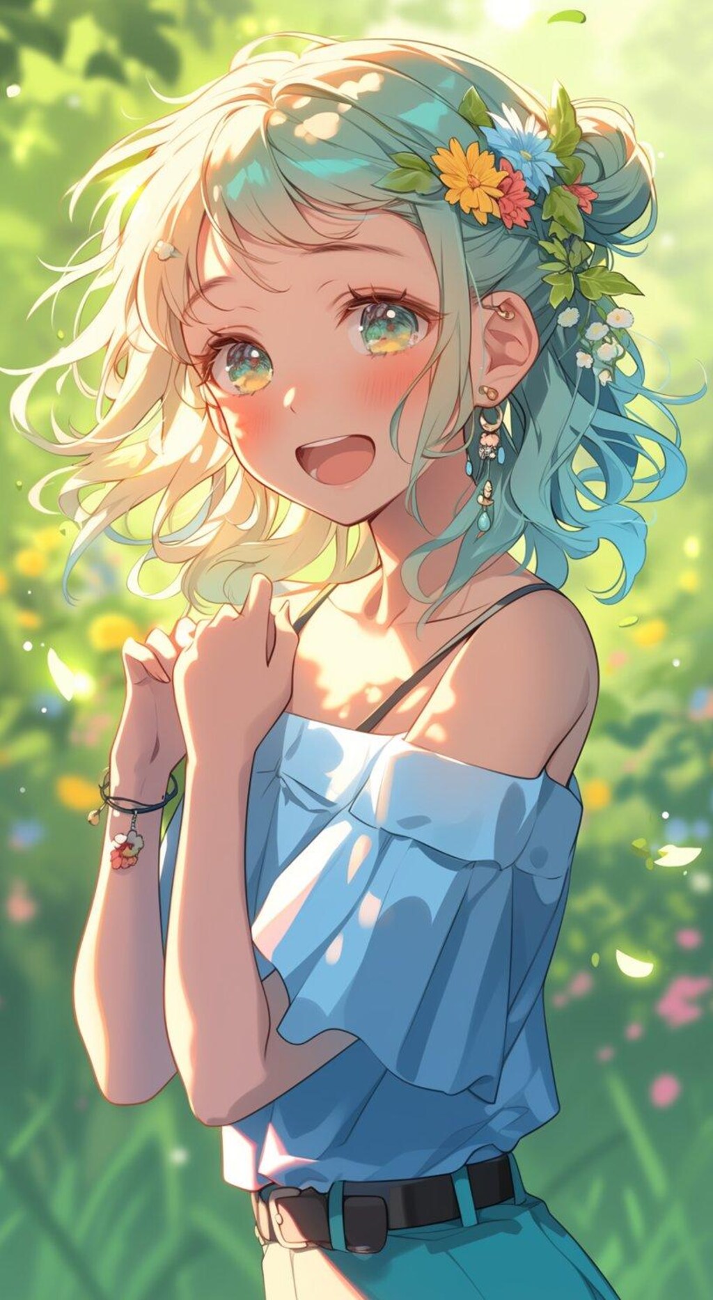 自然が似合う女の子