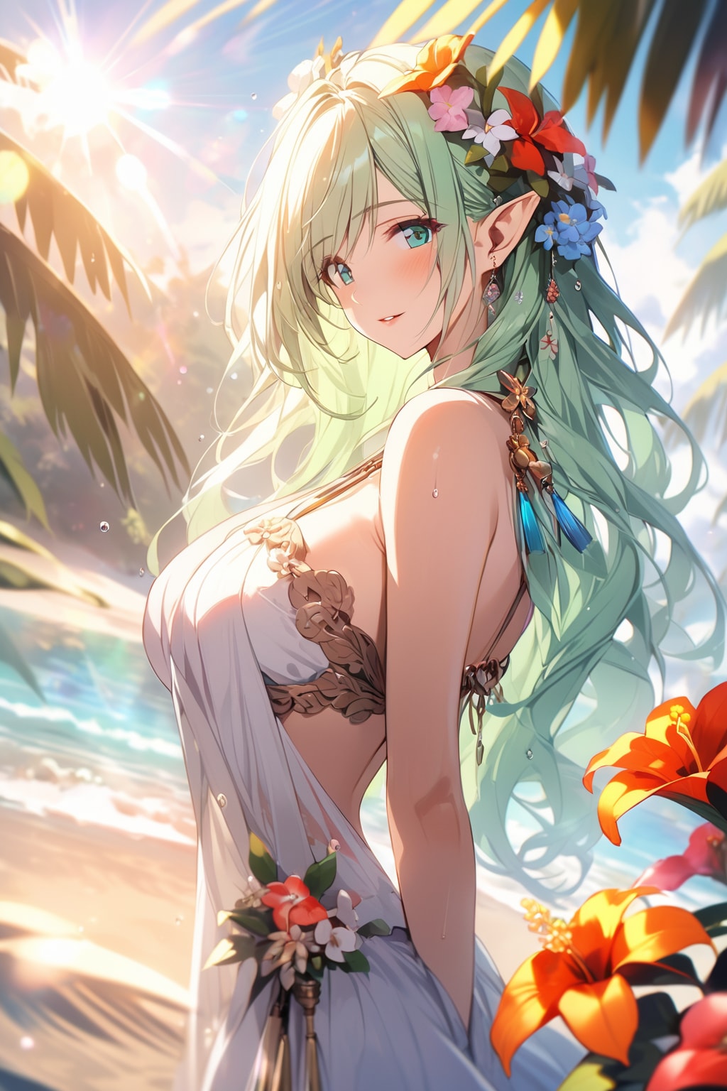 エルフさんの素敵な横顔