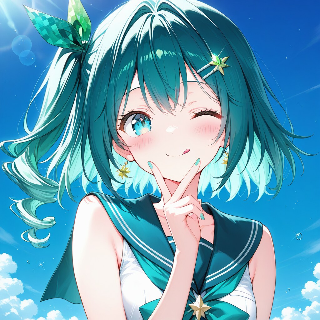 緑髪の少女