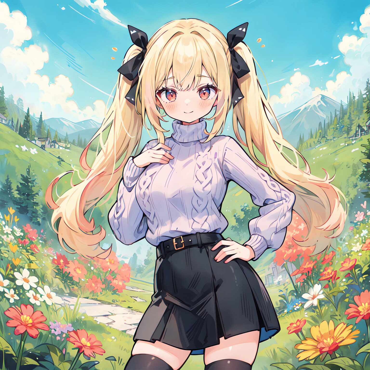 金髪ツインテちゃん