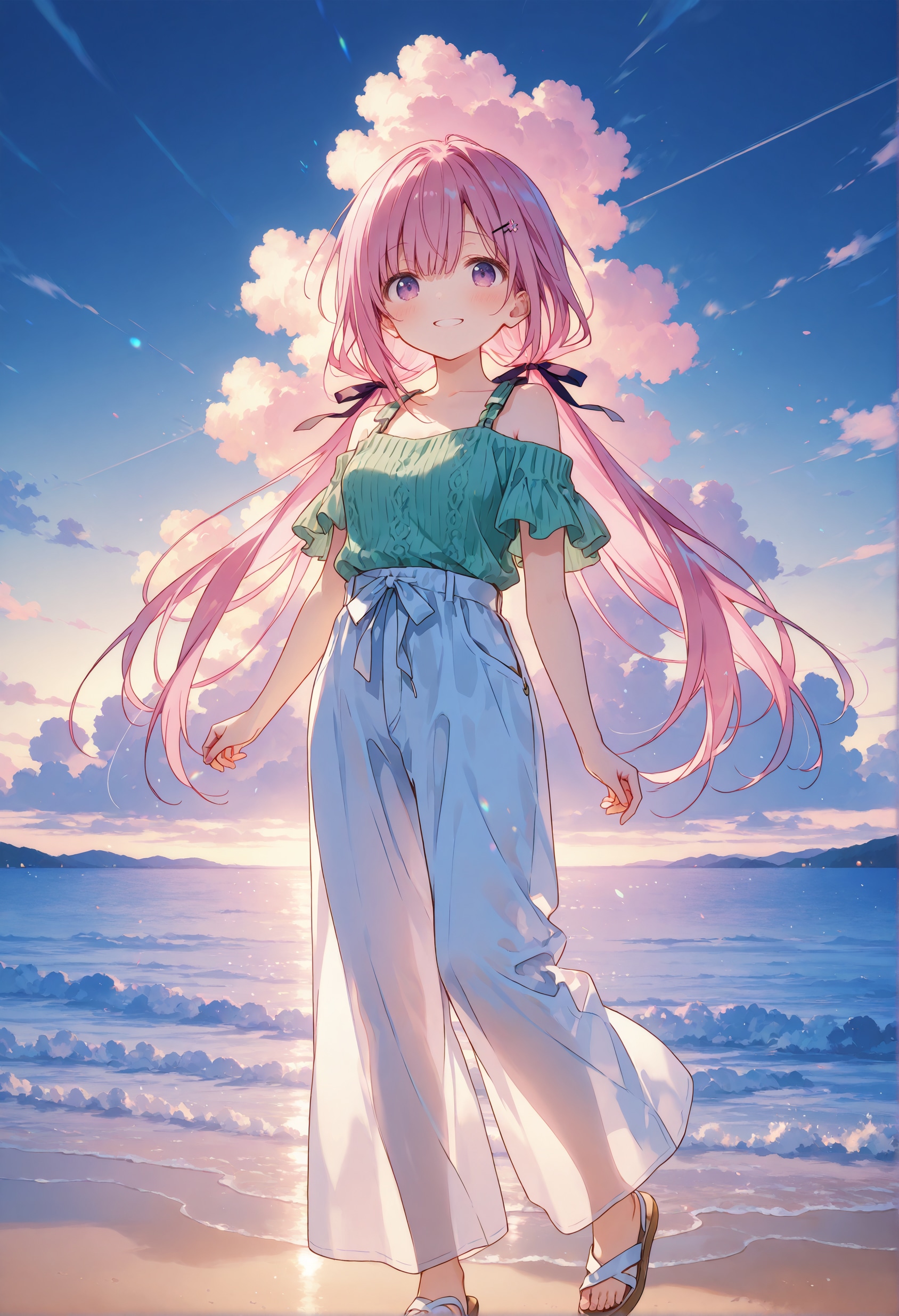 潮風を纏う、たそがれの少女。