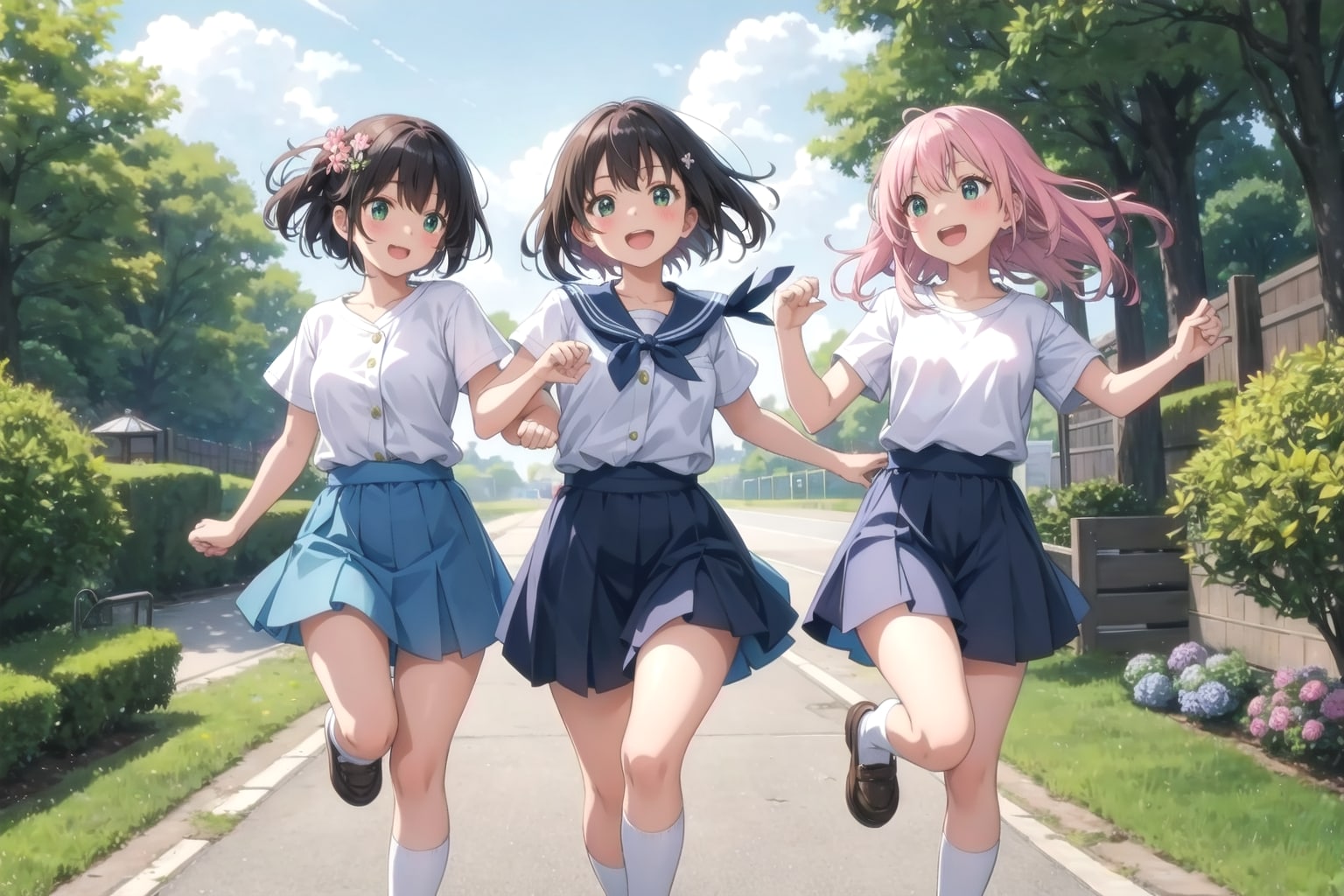 春風（かぜ）の中の笑顔 | の人気AIイラスト・グラビア