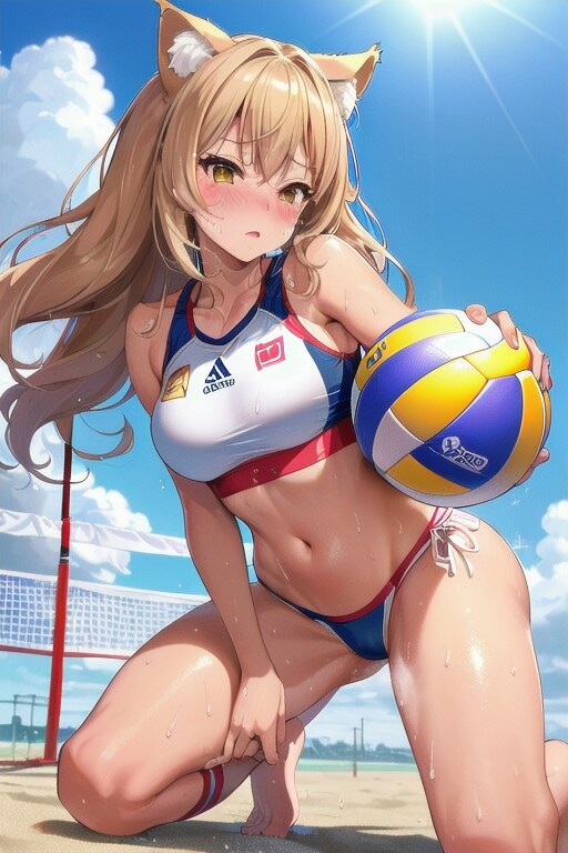 スポーツ猫娘