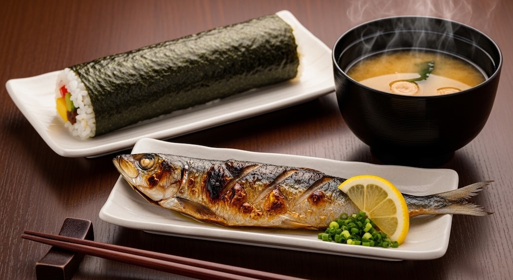 摩訶不思議食堂の恵方巻と鰯の節分膳