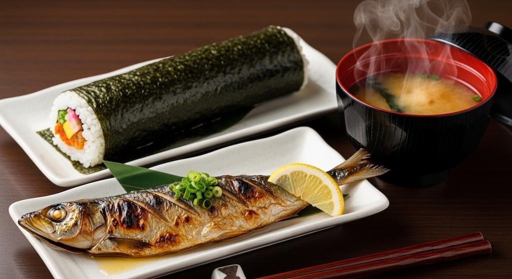 摩訶不思議食堂の恵方巻と鰯の節分膳