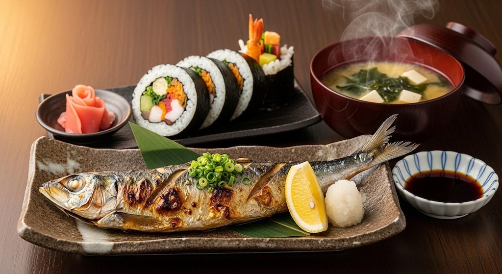 摩訶不思議食堂の恵方巻と鰯の節分膳