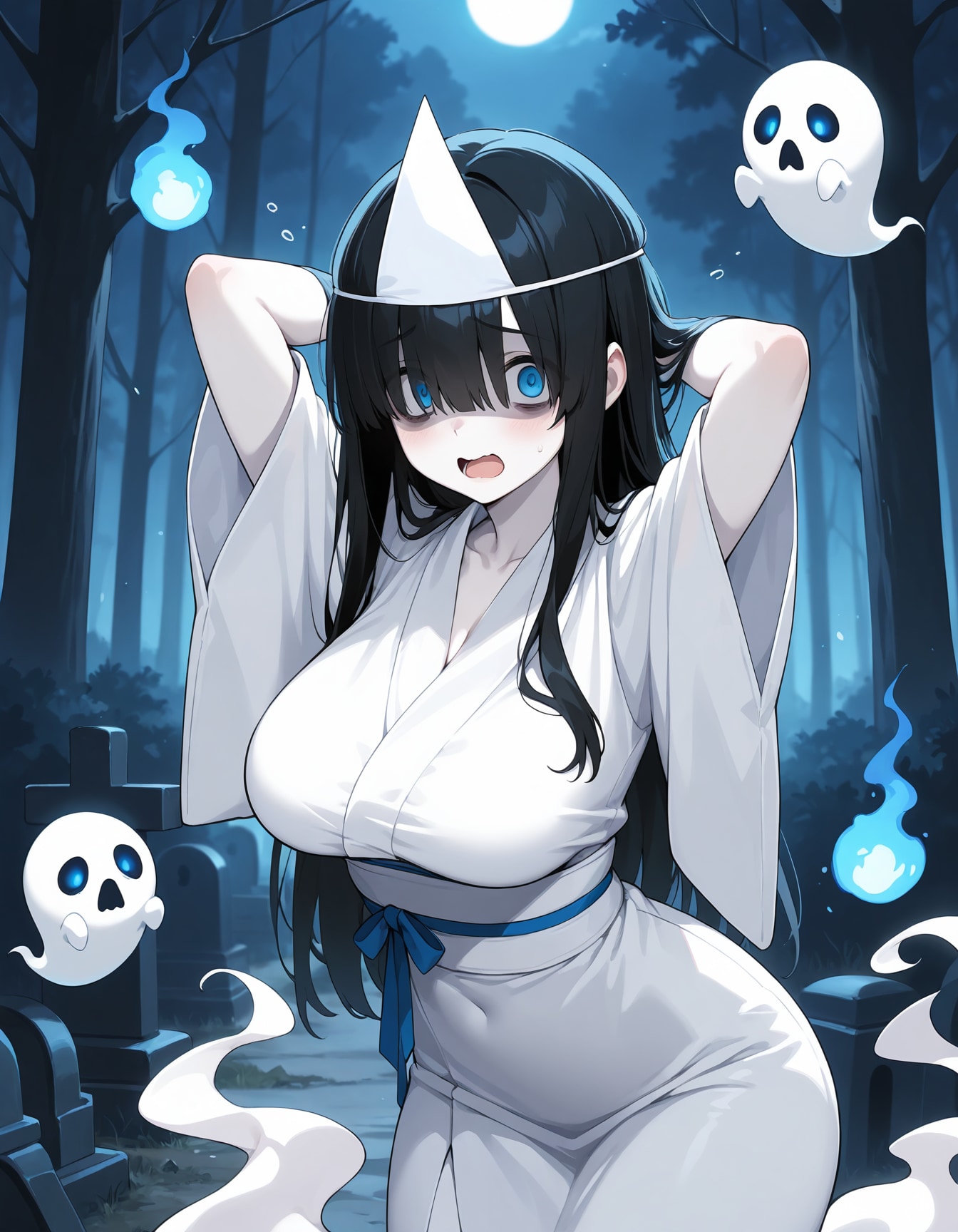 正装するユウレイちゃん | の人気AIイラスト・グラビア