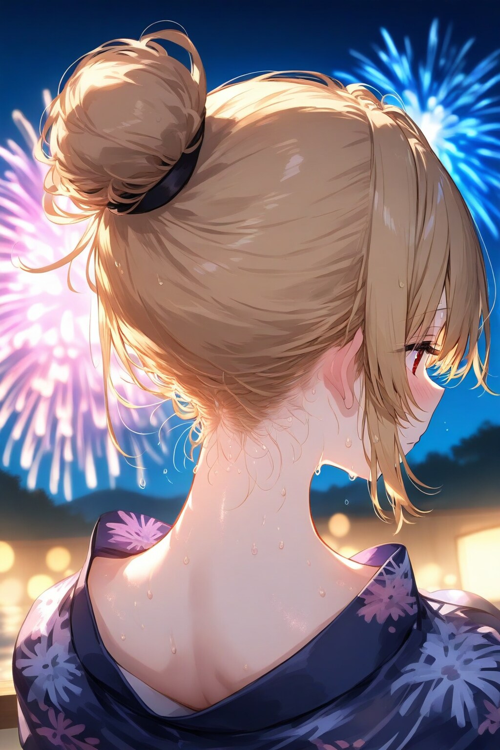 浴衣純狐の縁日巡り | の人気AIイラスト・グラビア