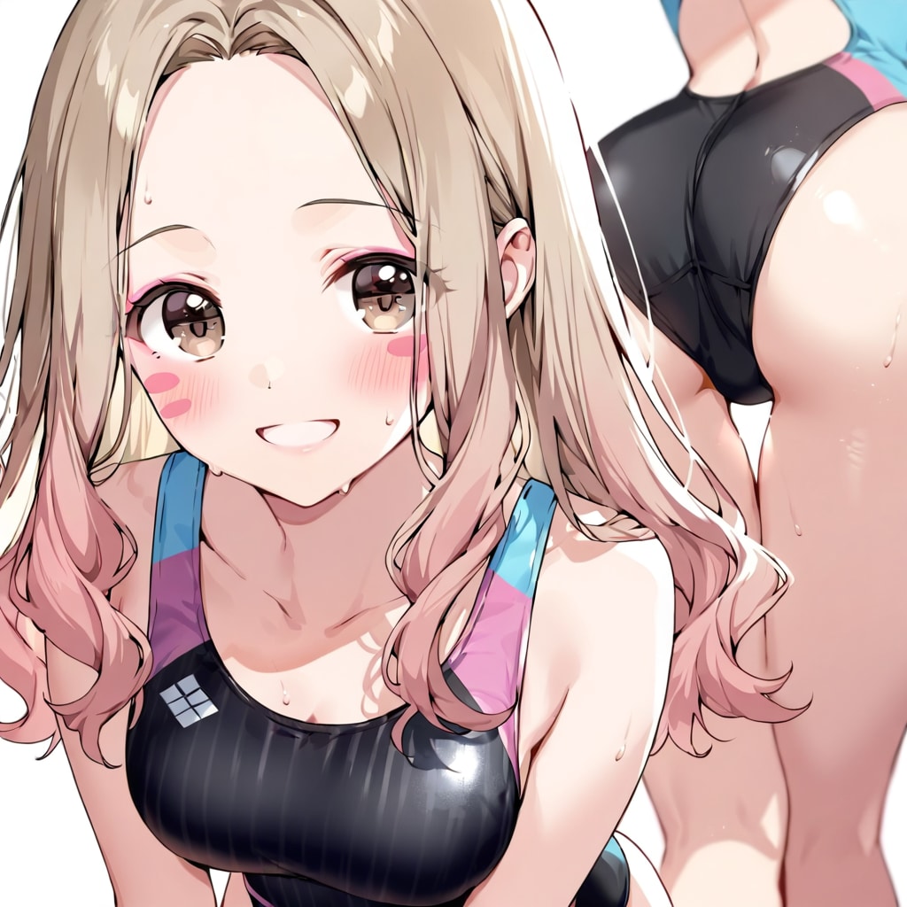 LILACで競泳水着　ギャル子