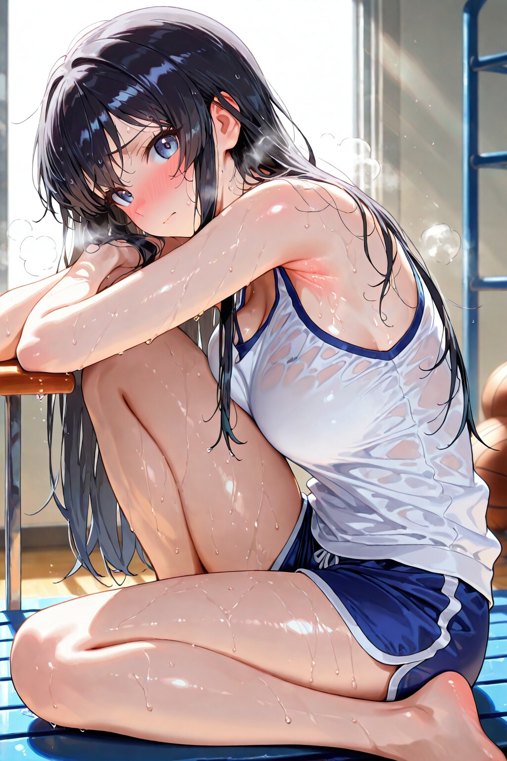 疲れている詩帆ちゃん🩷