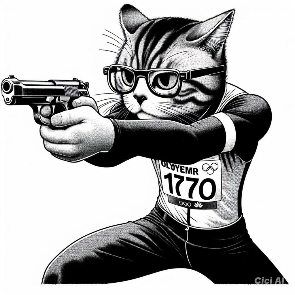 射撃3  無課金猫  オリンピック 己の目はスコープにゃり！