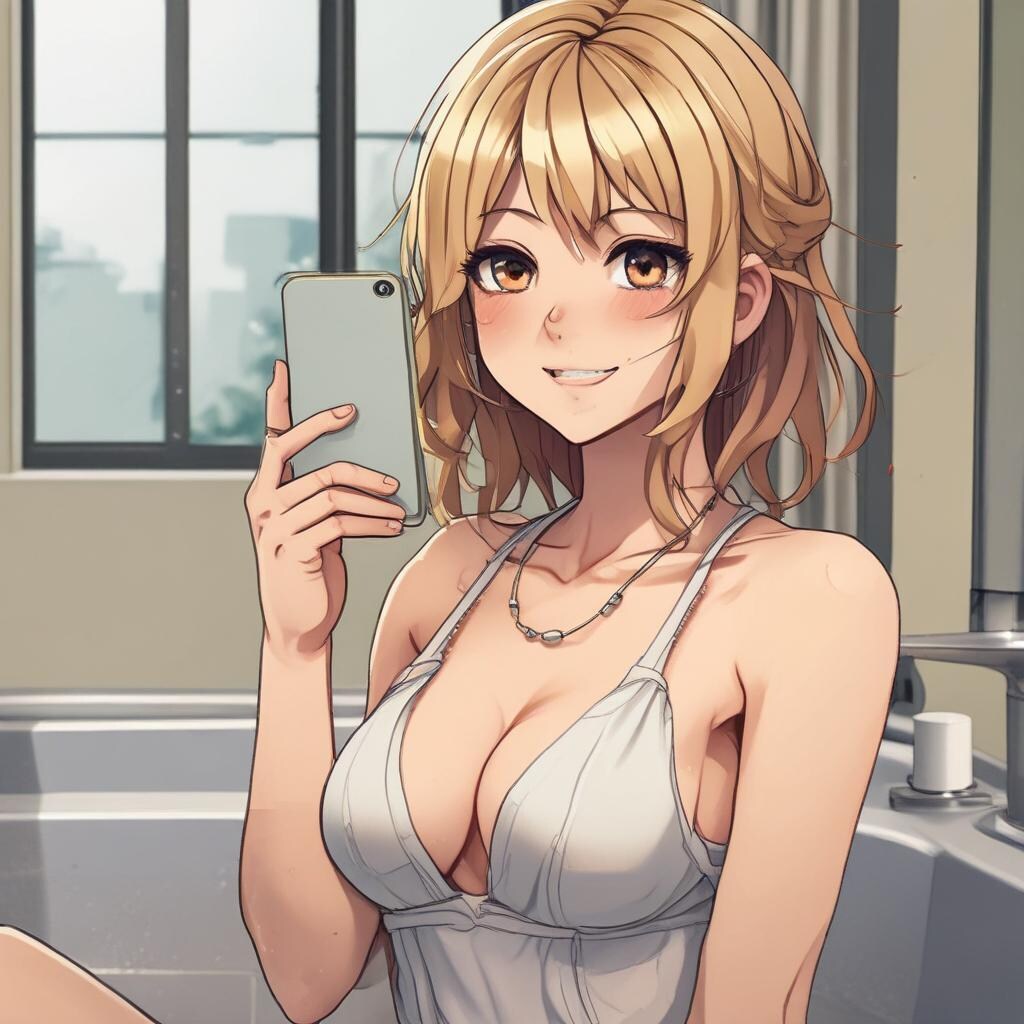 入浴前のギャル