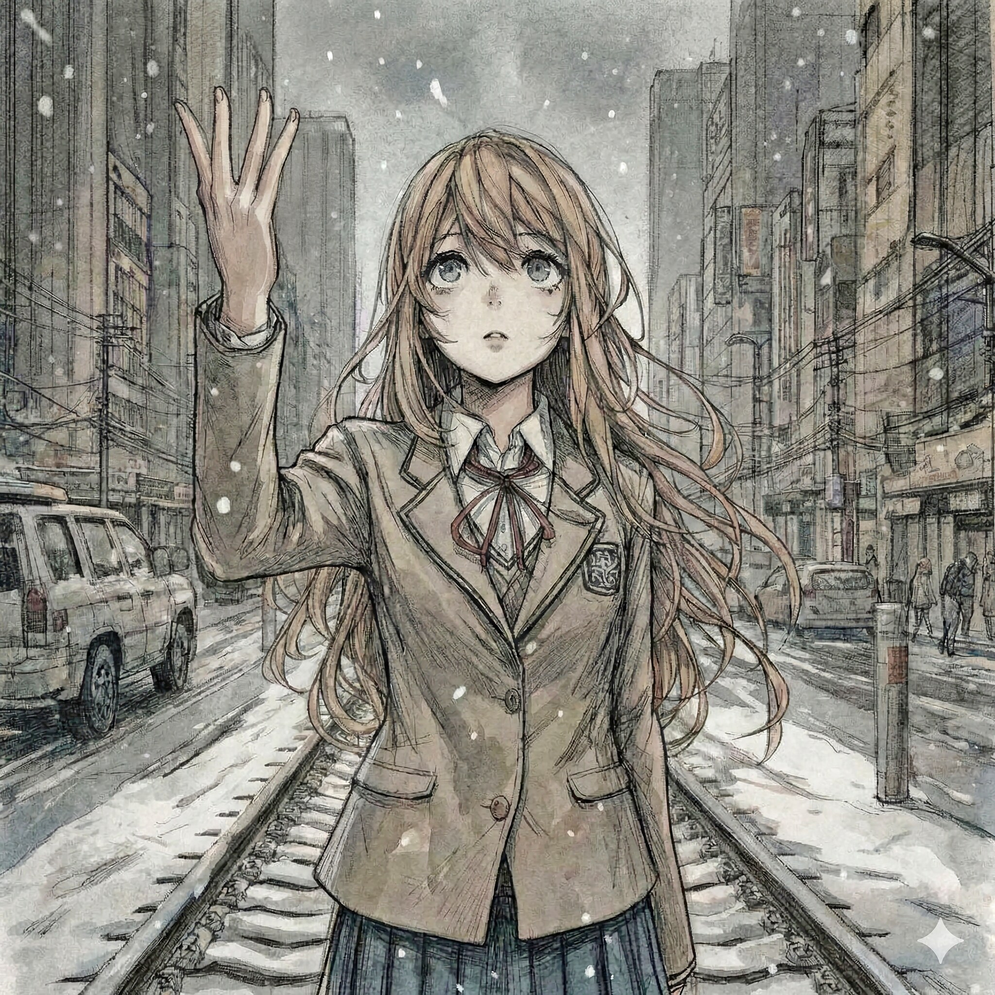 雪と少女104 | の人気AIイラスト・グラビア