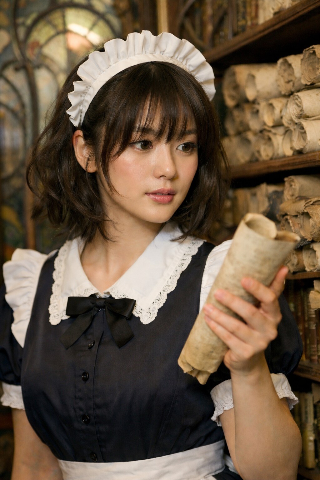 古文書を探すメイド23号