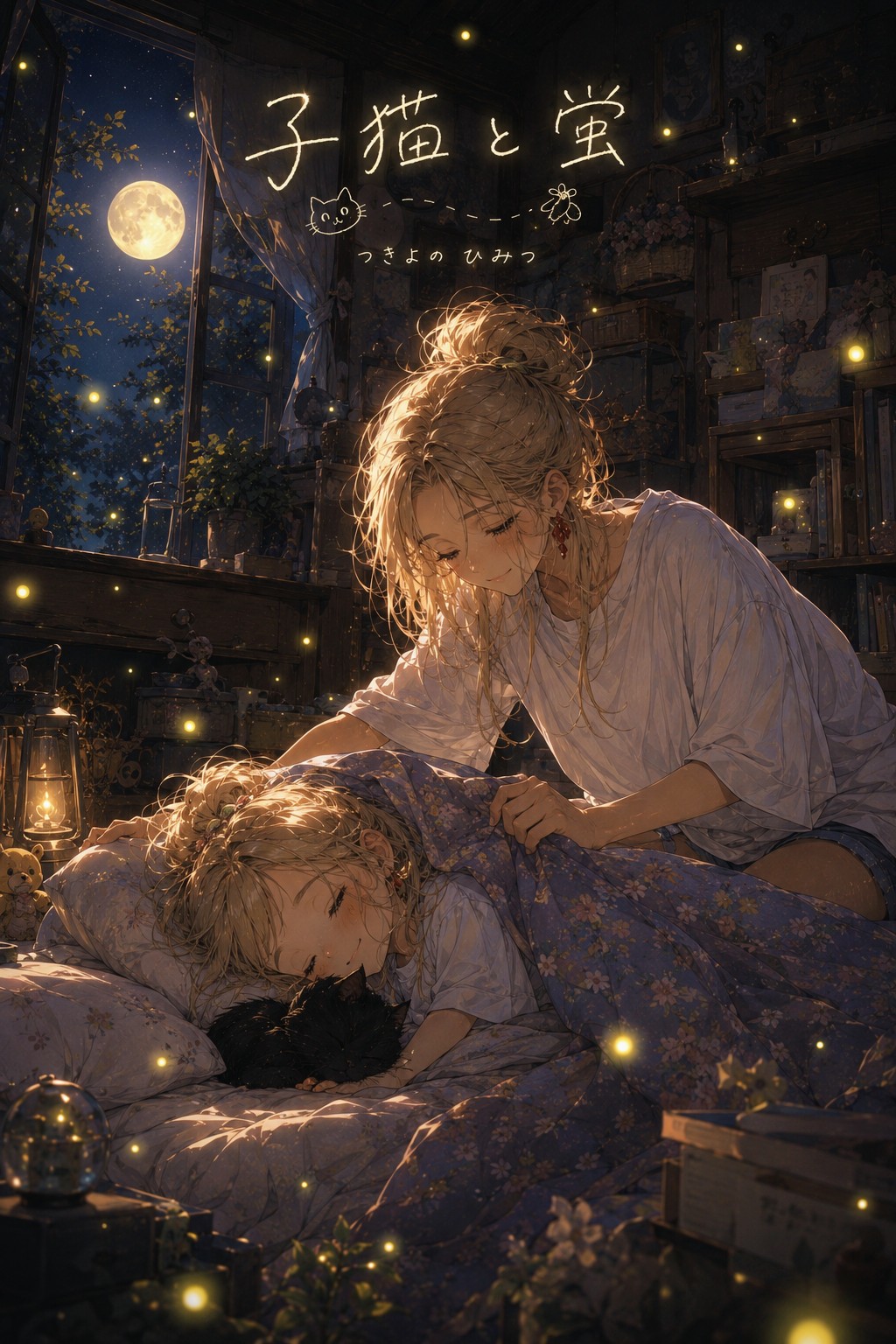 子猫と蛍