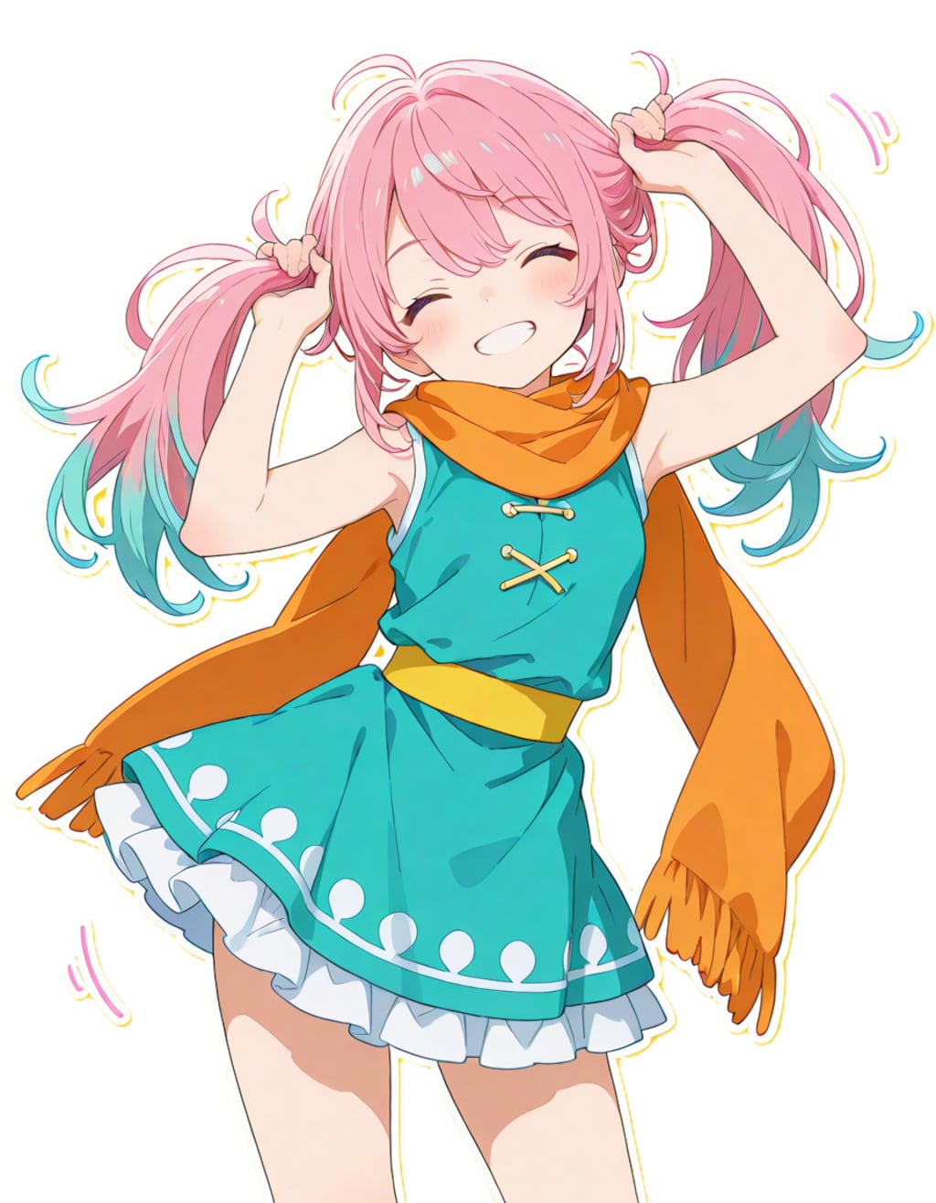 あの子と一緒に手ツインテ