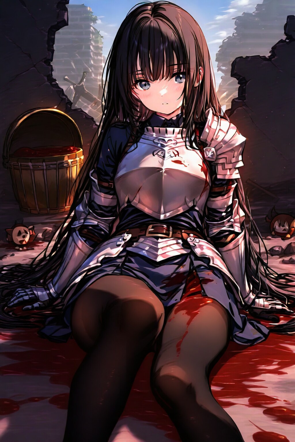 血塗れの女騎士