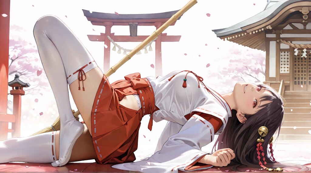 リナちゃんの巫女体験