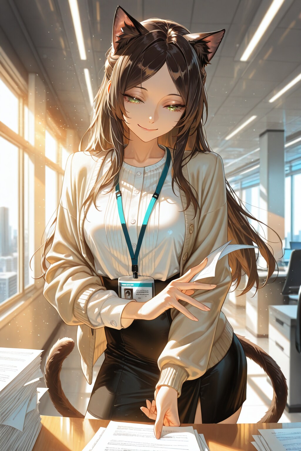 猫耳上司 | の人気AIイラスト・グラビア