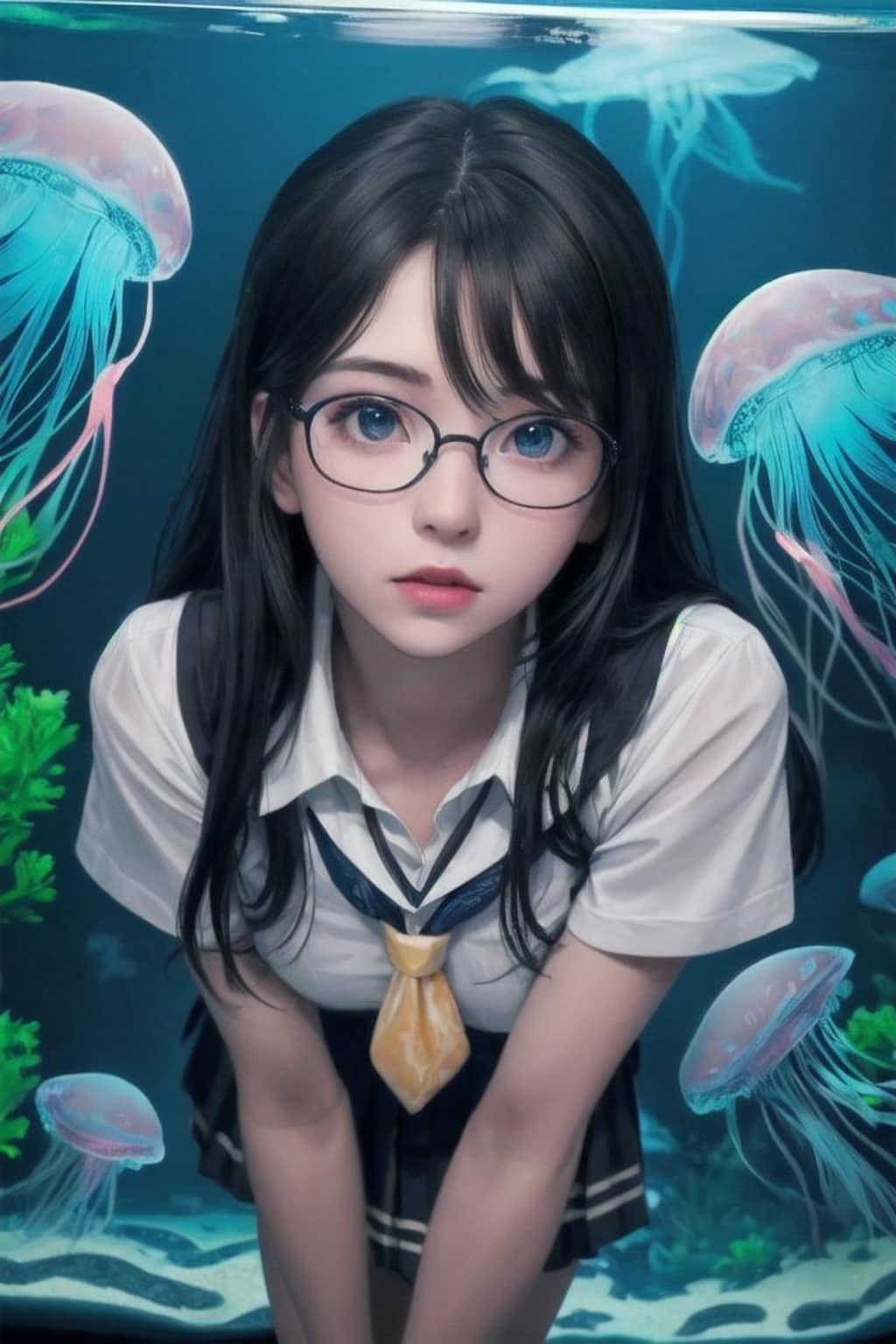 クラゲと女子高生