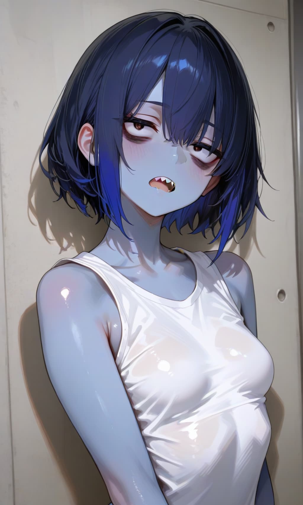 兄ちゃん、寝てる間に塗ったの？