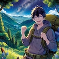 山と、黒髪短髪男性⛰️その3-1(7枚) 7枚目