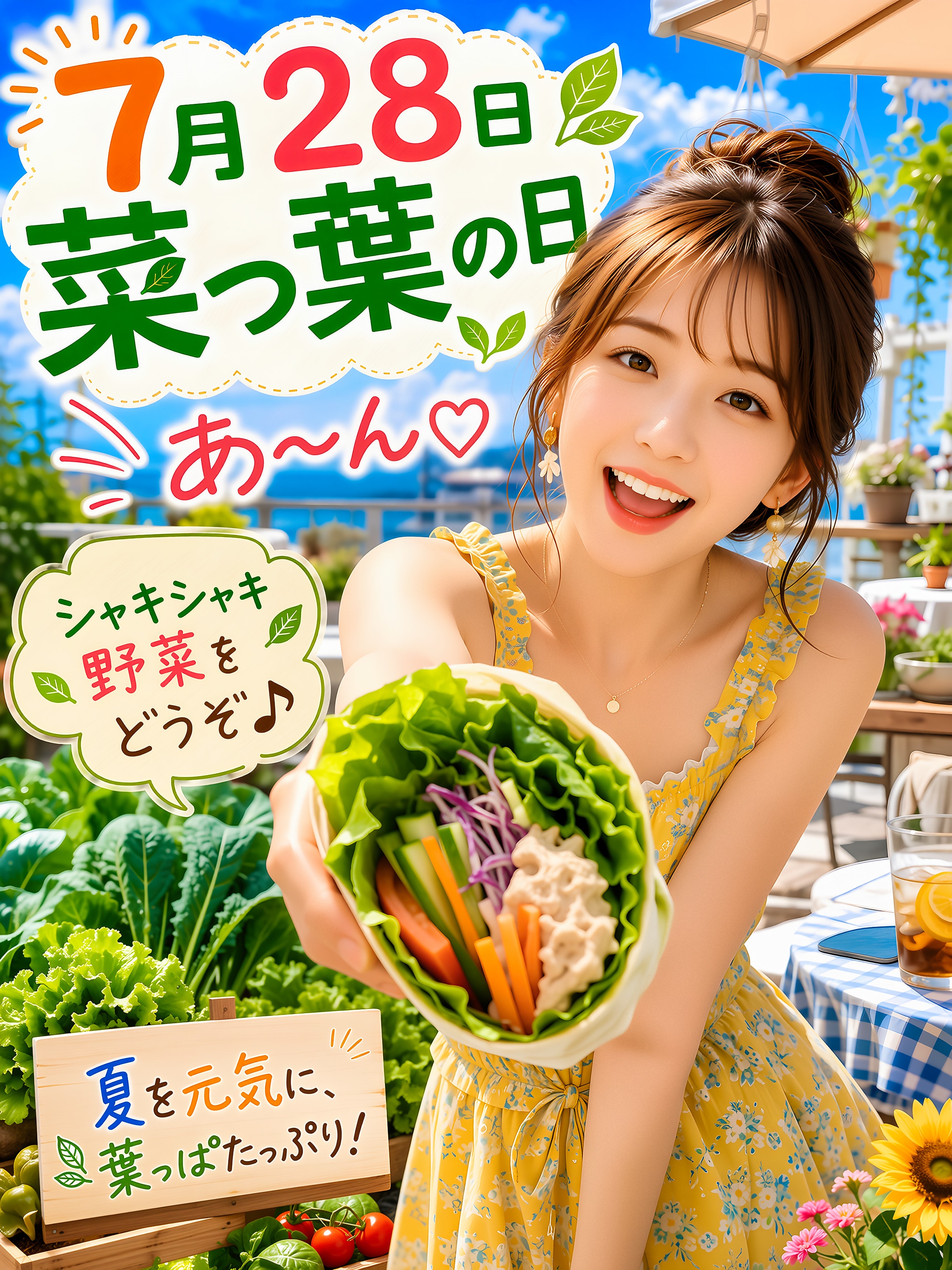今日の１枚(7月28日)菜っ葉の日