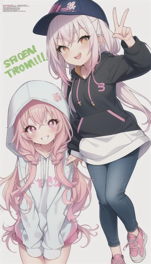 双子だよ〜ん | の人気AIイラスト・グラビア