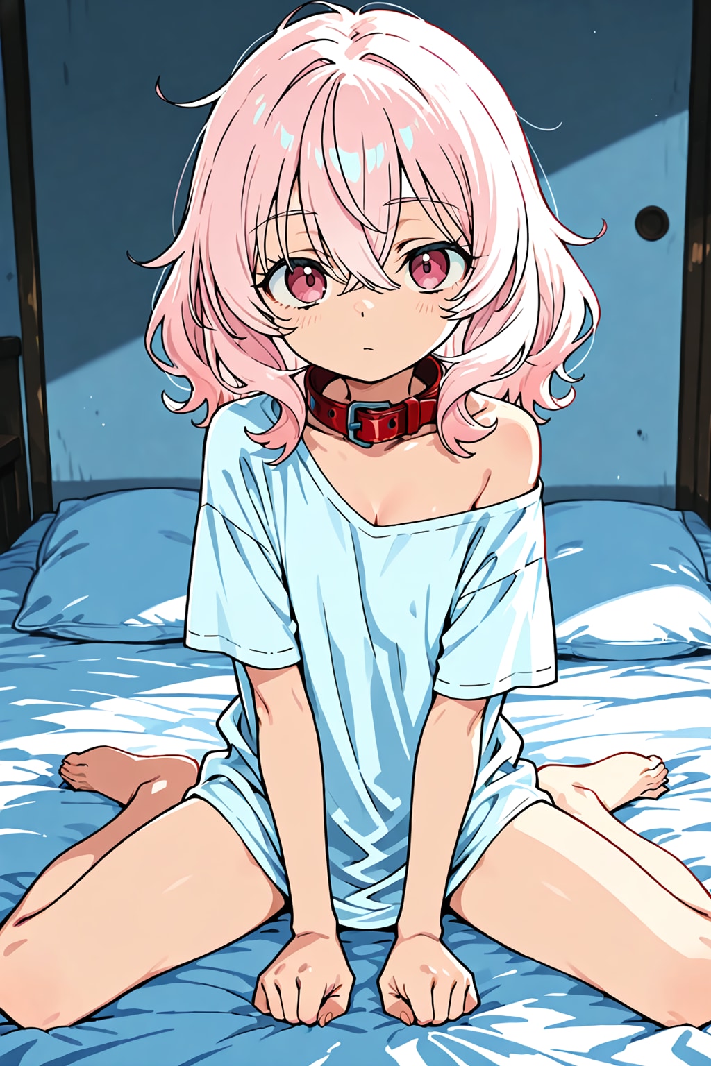 赤い首輪と迷走する思考 | の人気AIイラスト・グラビア