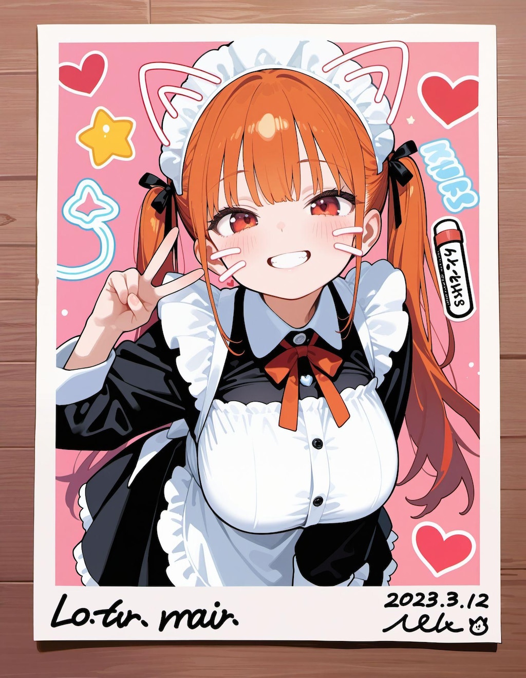 メイドさんチェキ