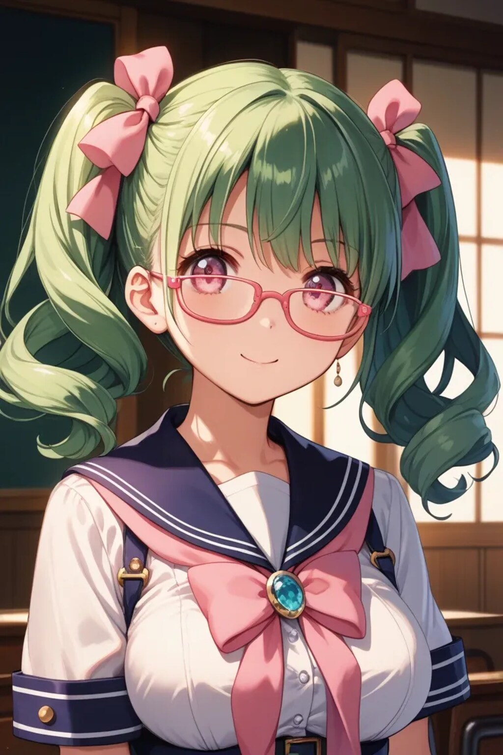 メガネをかける👓Lunaちゃん