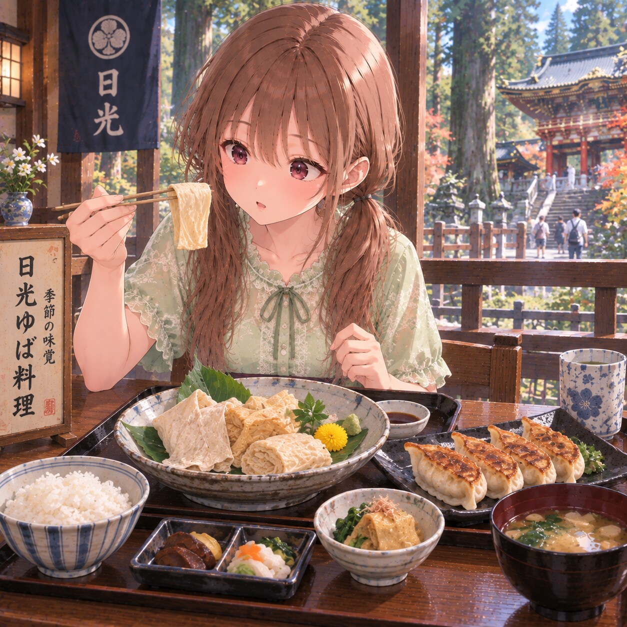 梢とランチ（９１）日光東照宮～！！：栃木 | の人気AIイラスト・グラビア