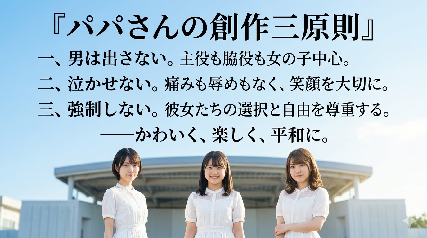 パパさんの創作三原則