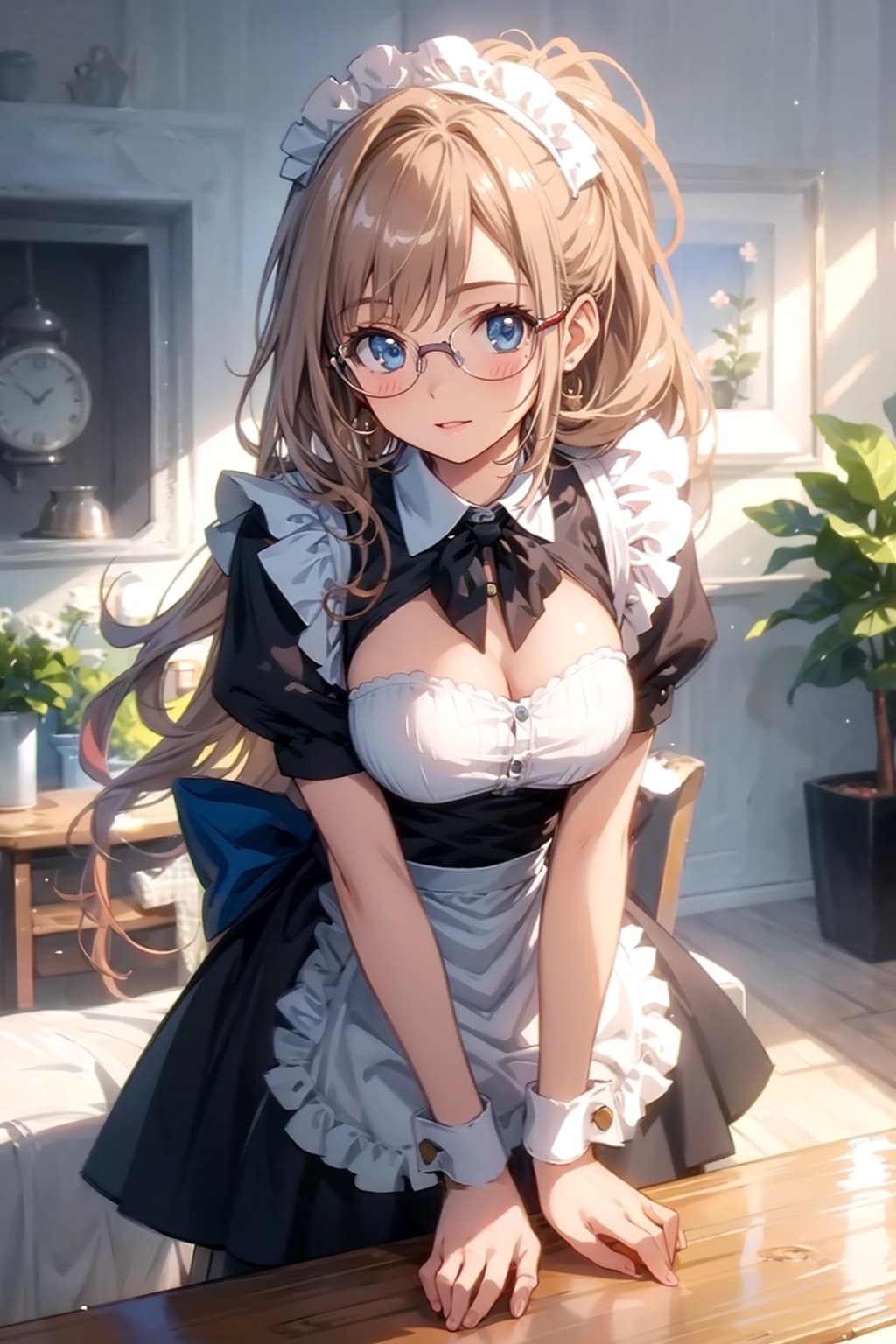 メガネ美少女メイド