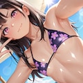 【本日の板野ちゃん】「ビーチバレー、ちょっと疲れたね♪」 2枚目