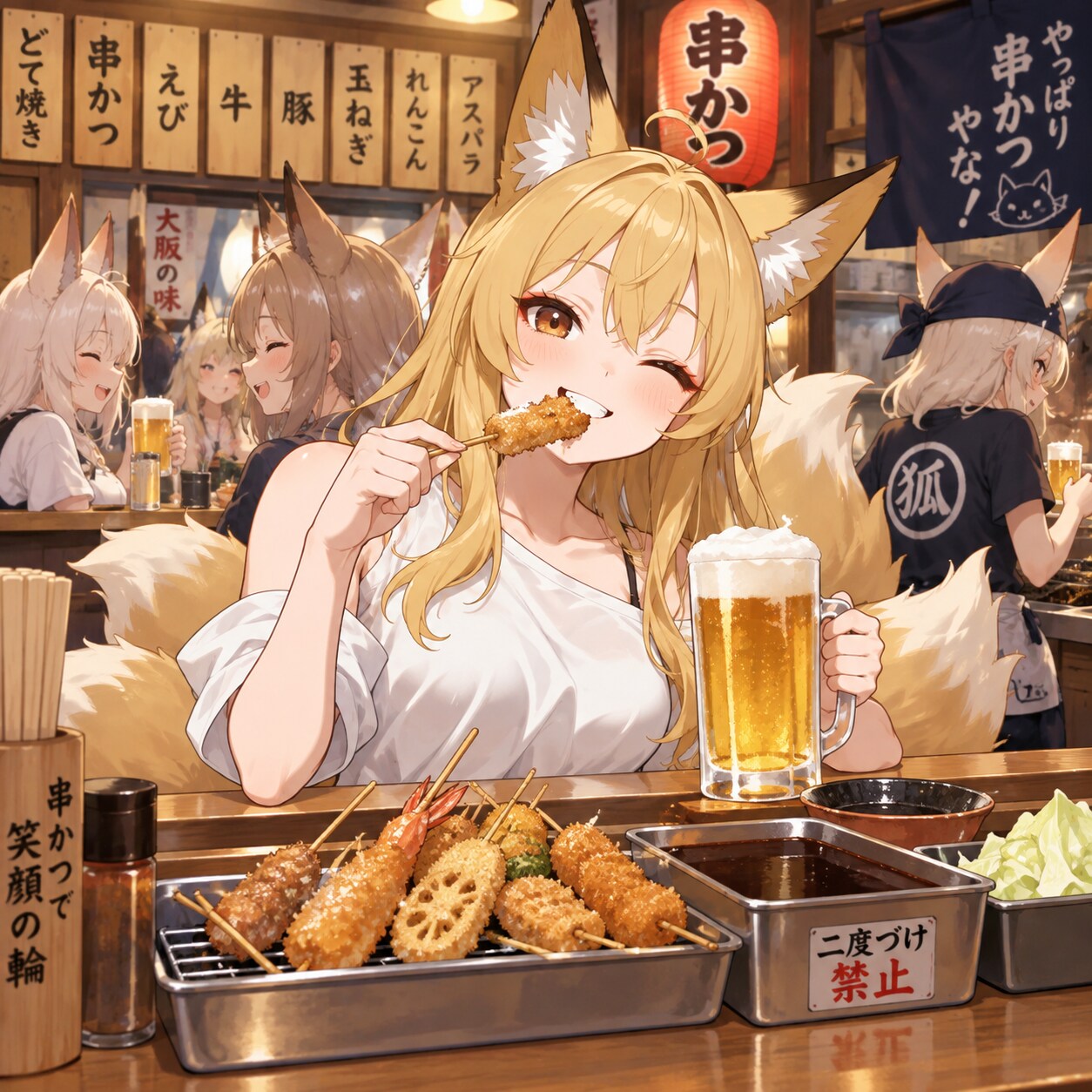 9/4　串カツ記念日 | の人気AIイラスト・グラビア