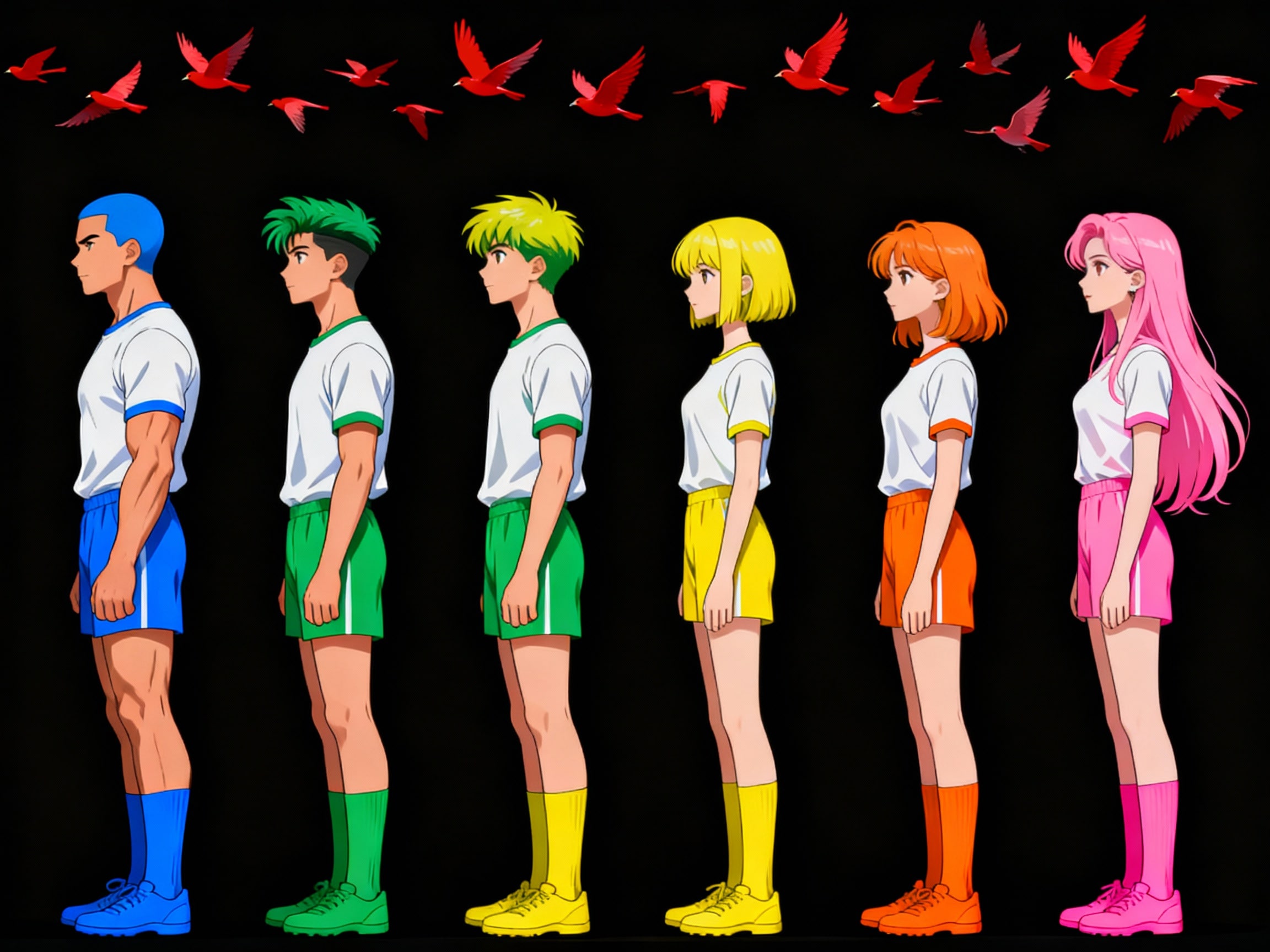 整列 9 | の人気AIイラスト・グラビア